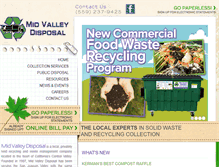 Tablet Screenshot of midvalleydisposal.com